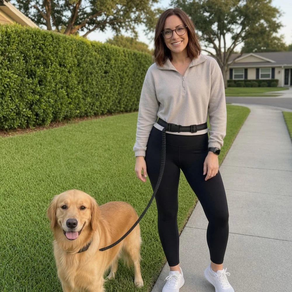 Hands Free Retractable Dog Leash