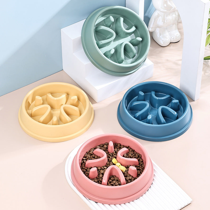Dog Slow Food Bowl Anti-choking Pet Eater Bottom