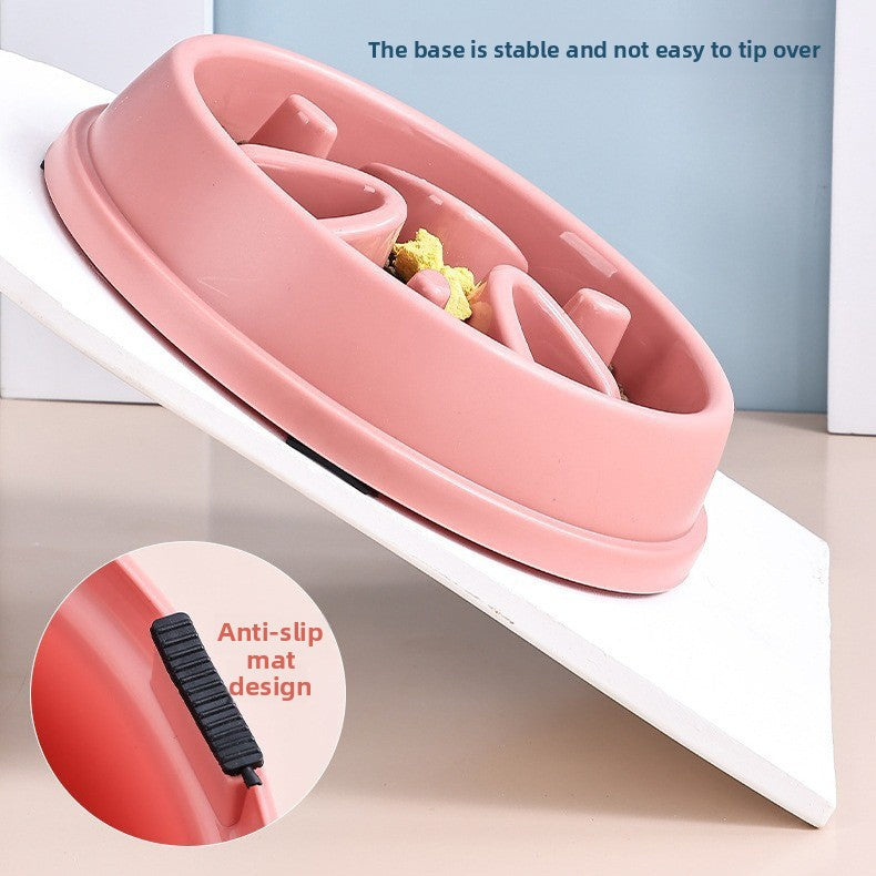 Dog Slow Food Bowl Anti-choking Pet Eater Bottom