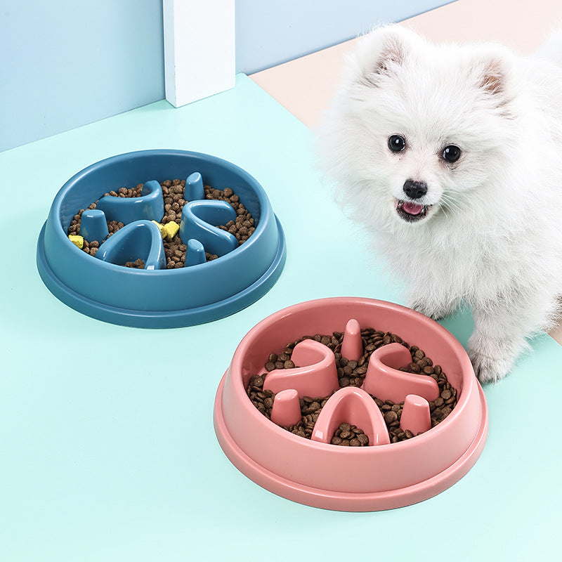 Dog Slow Food Bowl Anti-choking Pet Eater Bottom